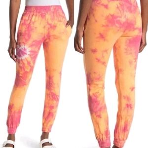 Frankies Bikinis Adain Sweapant Sherbert Tie Dye